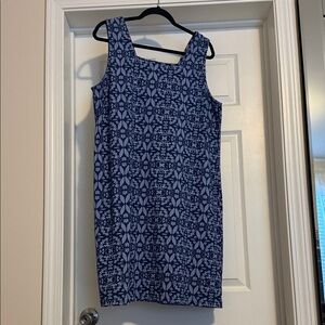 Cool ,stylish and comfortable  dark blue knee length sun dress by Fresh Produce